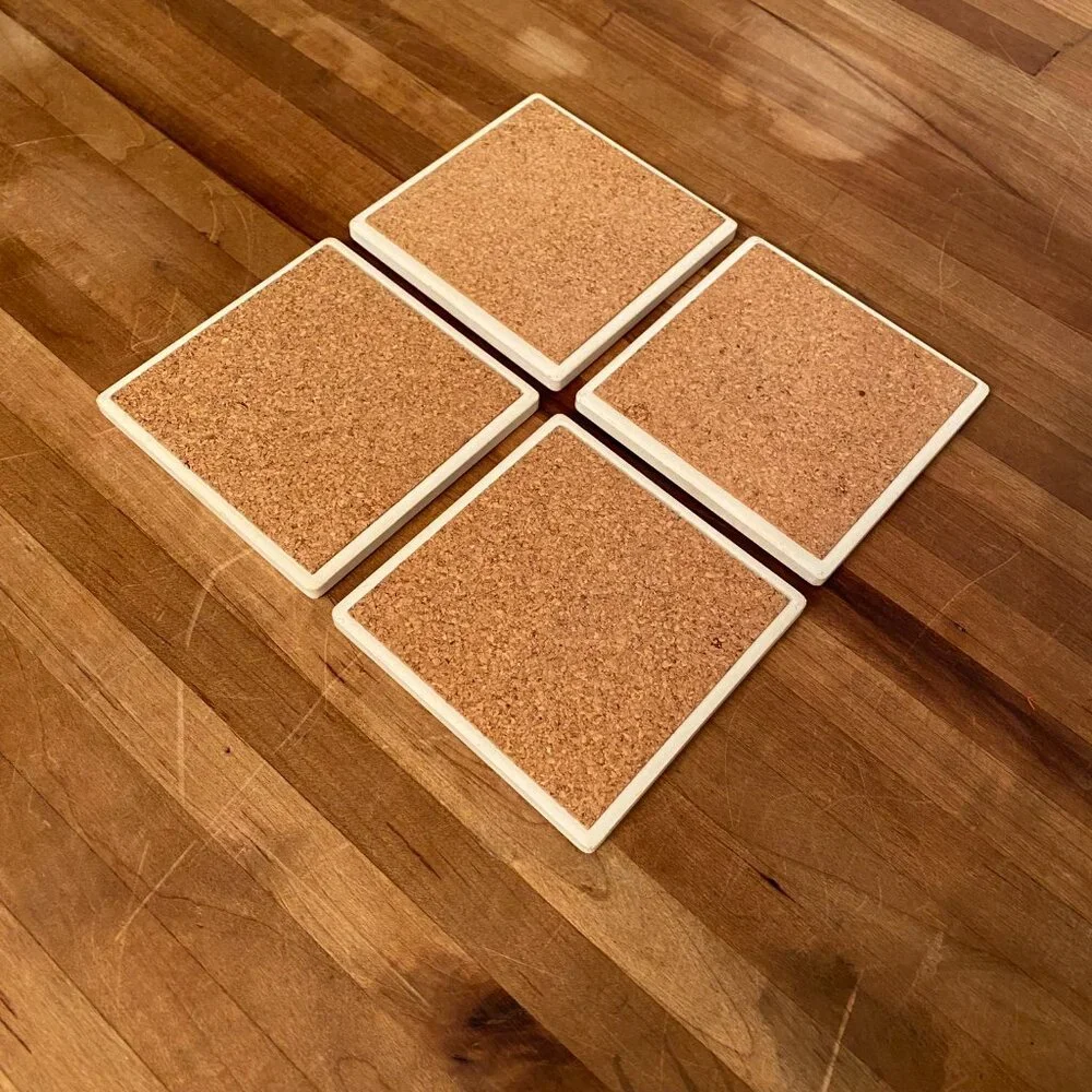 Vintage Teddy Bear Coasters Set of 4